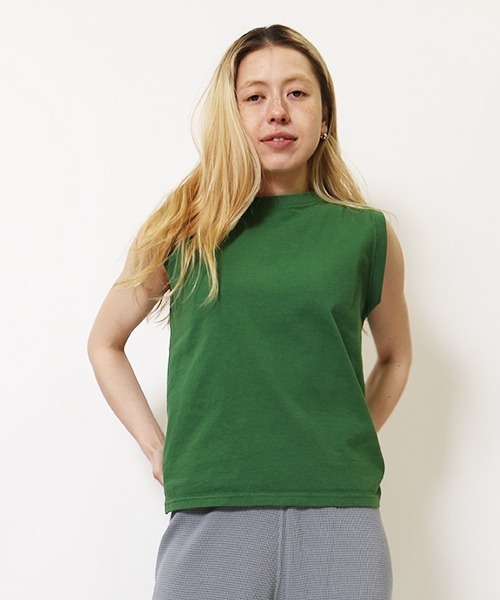 Goodwear(Since1983)(グッドウェア)の「【MADE IN USA】W’s SLEEVELESS TOP/ ウィメンズ スリーブレストップ(タンクトップ・レディース・ホワイト/ブラウン系その他/ブラック系その他/レッド/ナチュラル/グレイッシュベージュ/ライトグリーン/チャコールグレー/ブラック/ブラウン/アクア/グリーン/コバルトブルー/スモークピンク/パープル系その他2/グリーン系その他2/オレンジ系その他/ブルー系その他2/ブラウン系その他2/グレー系その他/コーラルピンク/ネイビー/モスグリーン/オレンジ系その他2/モカ/クリーム/オレンジ系その他3/レッド系その他2/グリーン系その他/パープル系その他/ブルーグリーン/オレンジ/スカイブルー系/グレー系その他2/黄土色系/Cream/ミント・MEDIUM/LARGE)」の15枚目の写真