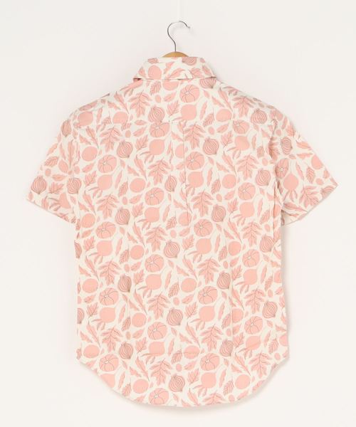 GRAND GLOBAL（グランドグローバル）の「GRAND GLOBAL / 総柄プリント レギュラー 半袖シャツ 日本製（シャツ/ブラウス・メンズ・オフホワイト/ピンク/グリーン/その他/ナチュラル/ホワイト/ブラック・M/L/XL）」の8枚目の写真