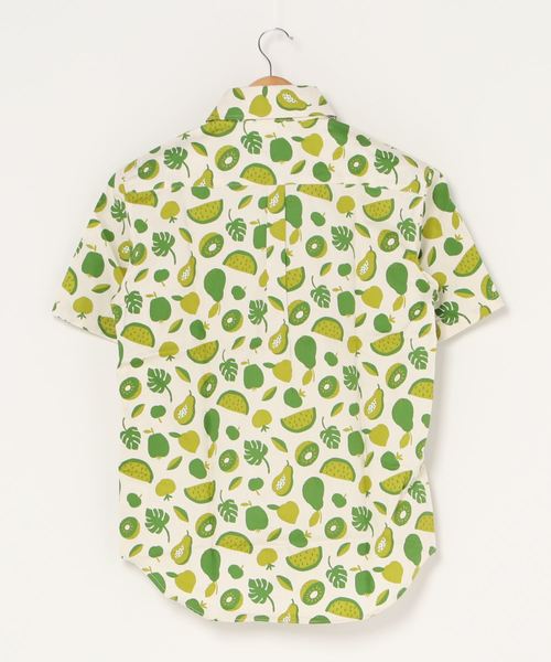 GRAND GLOBAL（グランドグローバル）の「GRAND GLOBAL / 総柄プリント レギュラー 半袖シャツ 日本製（シャツ/ブラウス・メンズ・オフホワイト/ピンク/グリーン/その他/ナチュラル/ホワイト/ブラック・M/L/XL）」の10枚目の写真