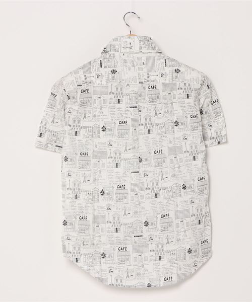 GRAND GLOBAL（グランドグローバル）の「GRAND GLOBAL / 総柄プリント レギュラー 半袖シャツ 日本製（シャツ/ブラウス・メンズ・オフホワイト/ピンク/グリーン/その他/ナチュラル/ホワイト/ブラック・M/L/XL）」の13枚目の写真