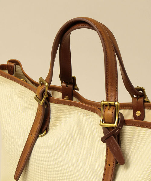 SHIPS（シップス）の「SC: キャンバス×レザー ポーチ付き トートバッグ（トートバッグ・メンズ・ホワイト/ブラック/ネイビー・ONE SIZE）」の10枚目の写真