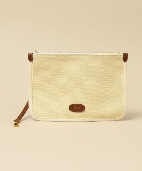 SHIPS（シップス）の「SC: キャンバス×レザー ポーチ付き トートバッグ（トートバッグ・メンズ・ホワイト/ブラック/ネイビー・ONE SIZE）」の5枚目の写真