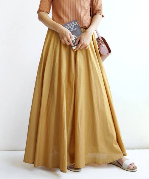 zootie（ズーティー）の「ルーセント インドコットン マキシスカート（スカート・レディース・ブラック/ネイビー/グレー/オフホワイト/グリーン/ターコイズブルー/マスタード/ラベンダー/イエロー系その他/ベージュ/黄土色系/ホワイト/レッド/ブラック系その他/ブルー・フリー）」の13枚目の写真