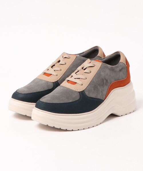 あしながおじさん(アシナガオジサン)の「厚底スニーカー/あしながおじさん(スニーカー・レディース・ブラック/キャメル/グレー/ベージュ・S/M/L/LL)」の12枚目の写真