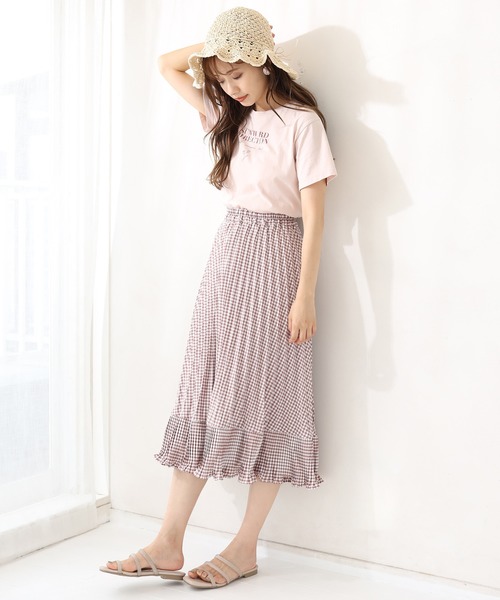 one after another NICE CLAUP(ワンアフターアナザーナイスクラップ)の「プリーツ切替スカート(スカート・レディース・ブラック/サックスブルー/モカ/ホワイト系その他/ブラック系その他・FREE)」の16枚目の写真