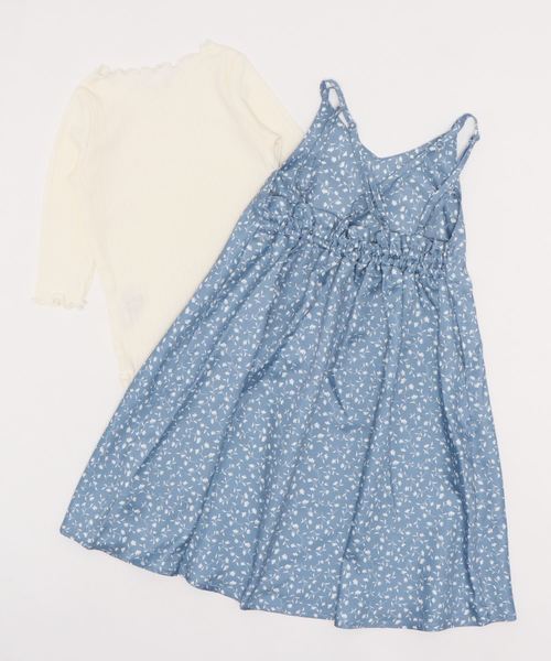 GLOBAL WORK(グローバルワーク)の「【キッズ】2SETキャミワンピ7分袖/891088(ワンピース・キッズ・ブラック/その他/スカイブルー・110cm/130cm/120cm/100cm/140cm)」の21枚目の写真