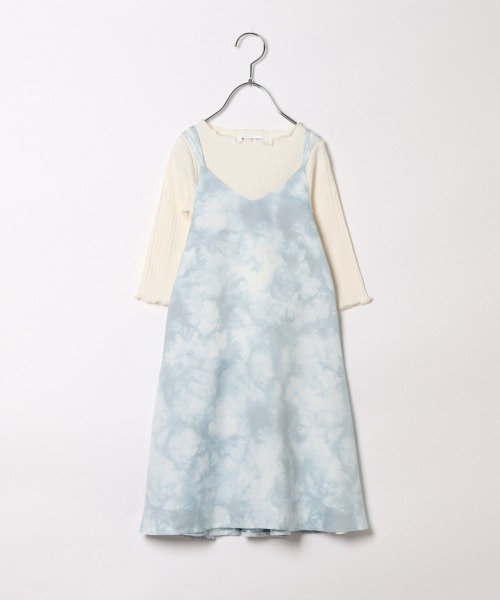 GLOBAL WORK(グローバルワーク)の「【キッズ】2SETキャミワンピ7分袖/891088(ワンピース・キッズ・ブラック/その他/スカイブルー・110cm/130cm/120cm/100cm/140cm)」の8枚目の写真