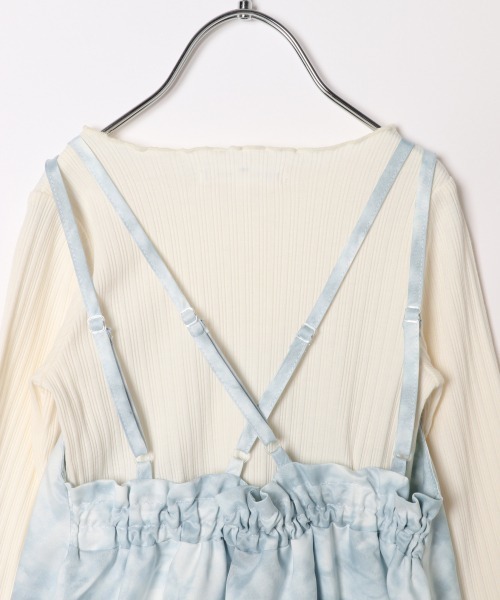 GLOBAL WORK(グローバルワーク)の「【キッズ】2SETキャミワンピ7分袖/891088(ワンピース・キッズ・ブラック/その他/スカイブルー・110cm/130cm/120cm/100cm/140cm)」の9枚目の写真