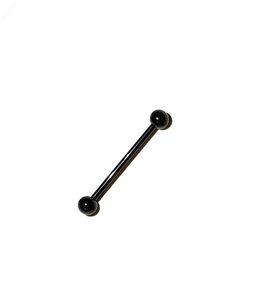 MORPH(モルフ)の「MORPH モルフ バーベルボディーピアス 14ゲージ20mm~28mm(ピアス(片耳用)・メンズ・ブラック・20/22/24/26/28)」の4枚目の写真