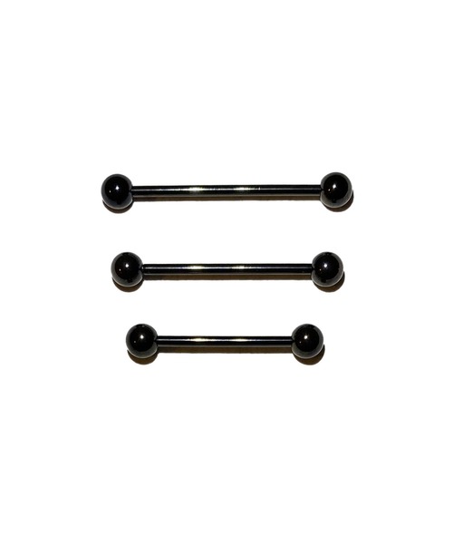 MORPH(モルフ)の「MORPH モルフ バーベルボディーピアス 14ゲージ20mm~28mm(ピアス(片耳用)・メンズ・ブラック・20/22/24/26/28)」の5枚目の写真