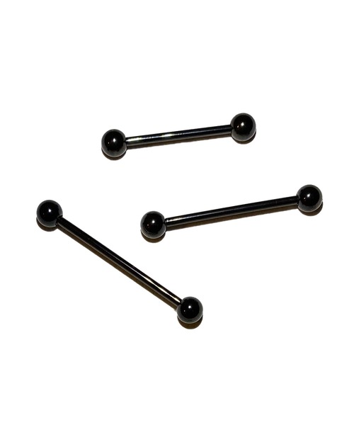 MORPH(モルフ)の「MORPH モルフ バーベルボディーピアス 14ゲージ20mm~28mm(ピアス(片耳用)・メンズ・ブラック・20/22/24/26/28)」の6枚目の写真