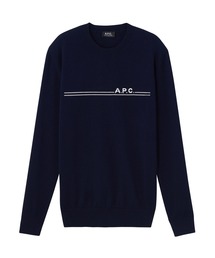 A.P.C. アーペーセー ニット・セーター 紺 S 0400725Y0121 A.P.C.｜アー・ペー・セーのニット/セーター（ブルー・ネイビー