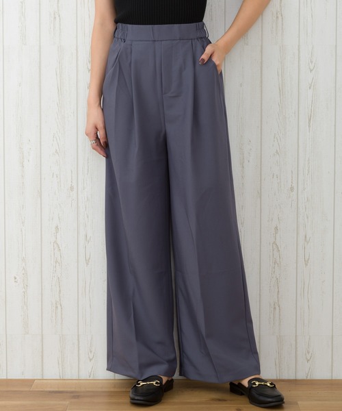 SpRay(スプレイ)の「【WEB限定】ツイルワイドパンツ(その他パンツ・レディース・ブラック/ベージュ/ブラウン/モカ/ブルー系その他・FREE)」の10枚目の写真