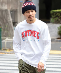 BEAMS | NUTMEG / Print Long Sleeve T-shirt(Tシャツ/カットソー)