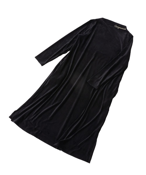 Dita（ディータ）の「ニットコールテンロングワンピースルームウェア パジャマ（ルームワンピース・レディース・ナチュラル/オリーブ/ピンク/ブラック/ブラウン・FREE）」の22枚目の写真