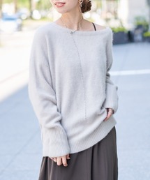 DouDou | フェレット切替プルオーバー(ニット/セーター)