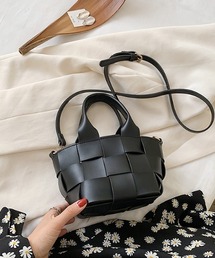 yuue' ( wear ) | 2way 編み込みフェイクレザーバッグ(ハンドバッグ)