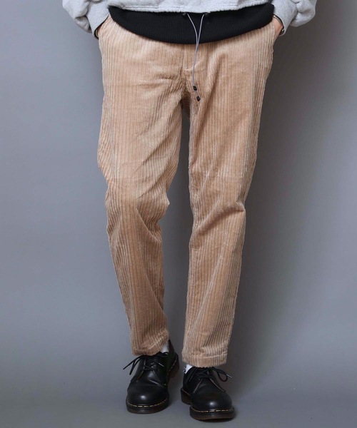 Dickies(ディッキーズ)の「【DICKIES/ディッキーズ】ワイドテーパードイージーパンツ 0410-7712 ビッグシルエット テーパードシルエット ウエストゴム仕様 コーディロイ(その他パンツ・メンズ・ブラック/ベージュ/ブラウン/カーキ・MEDIUM/LARGE/X-LARGE)」の1枚目の写真
