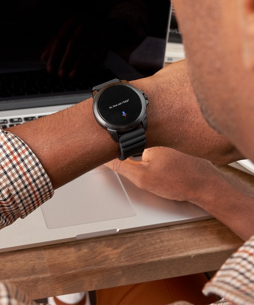 美品 Fossil FTW4047 スマートウォッチ WearOS 腕時計 FOSSIL（フォッシル）の「GEN 5E SMARTWATCH FTW4047（デジタル