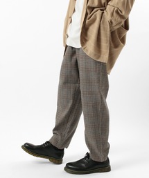ワイドテーパードパンツ/シェフパンツ/テーパードパンツ/無地・チェック柄