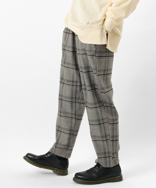 make a ray!（メイク ア レイ！）の「ワイドテーパードパンツ/シェフパンツ/テーパードパンツ/無地・チェック柄（チノパンツ・メンズ・ブラック系その他/グレー/ブラウン/ベージュ/ブラック・L/XL/M）」の4枚目の写真