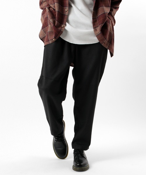 make a ray!（メイク ア レイ！）の「ワイドテーパードパンツ/シェフパンツ/テーパードパンツ/無地・チェック柄（チノパンツ・メンズ・ブラック系その他/グレー/ブラウン/ベージュ/ブラック・L/XL/M）」の16枚目の写真