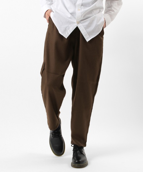 make a ray!（メイク ア レイ！）の「ワイドテーパードパンツ/シェフパンツ/テーパードパンツ/無地・チェック柄（チノパンツ・メンズ・ブラック系その他/グレー/ブラウン/ベージュ/ブラック・L/XL/M）」の22枚目の写真