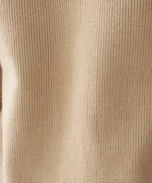 collex（コレックス）の「リブニットロングカーディガン（カーディガン/ボレロ・レディース・ブラック/ベージュ・フリー）」の10枚目の写真