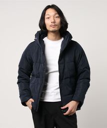 ボリュームネック フード付きショートダウンジャケット