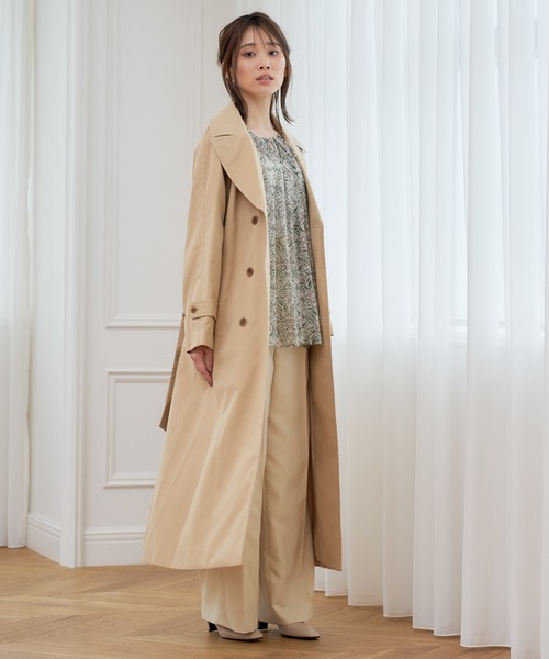 やっちゃん　　アナイ　コットンクロスラグラントレンチコート 定価7.6万 ANAYI 21SS コットンクロスラグラントレンチコート 36