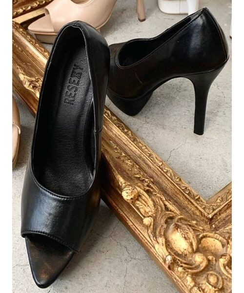 RESEXXY（リゼクシー）の「オープントゥパンプス（パンプス・レディース・ホワイト/ブラック/ベージュ・SMALL/MEDIUM/LARGE）」の2枚目の写真