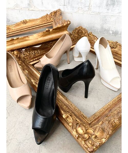 RESEXXY（リゼクシー）の「オープントゥパンプス（パンプス・レディース・ホワイト/ブラック/ベージュ・SMALL/MEDIUM/LARGE）」の20枚目の写真