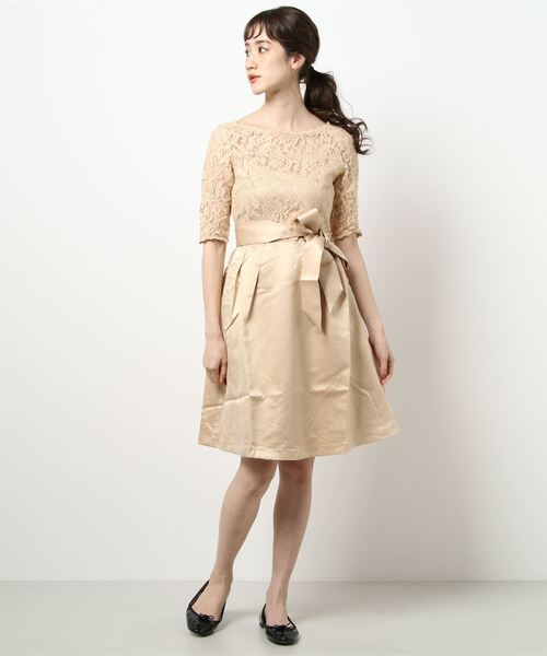 セール リボンベルト付きレース サテンフレア結婚式ワンピース Kl ドレス Aimoha アイモハ のファッション通販 Zozotown セール リボンベルト付きレース サテンフレア結婚式ワンピース Kl ドレス Aimoha アイモハ のファッション通販 Zozotown