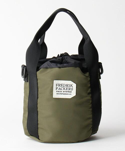 FREDRIK PACKERS（フレドリックパッカーズ）の「[ 別注 ][ フレドリック パッカーズ ] FREDRIK PACKERS SC ミニ 巾着 ショルダーバッグ（ショルダーバッグ・レディース・ブラック/ホワイト/モカ・FREE）」の6枚目の写真