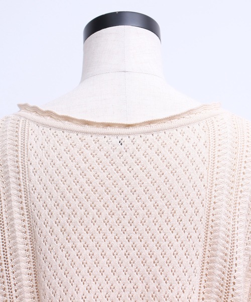 chambre de charme（シャンブルドゥシャーム）の「cdc ギリシャ綿　5分袖カーディガン（カーディガン/ボレロ・レディース・キナリ/ブラック・FREE）」の20枚目の写真