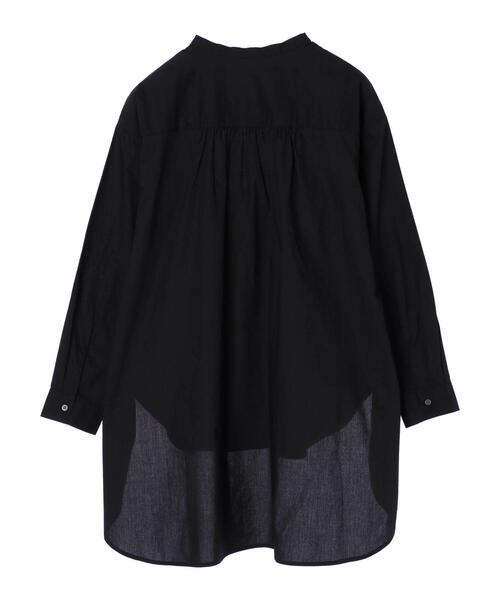 CRAFT STANDARD BOUTIQUE(クラフトスタンダードブティック)の「フロントレース前後差シャツチュニック *(シャツ/ブラウス・レディース・ブラック/オフホワイト・L/M)」の19枚目の写真