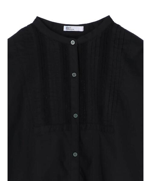 CRAFT STANDARD BOUTIQUE(クラフトスタンダードブティック)の「フロントレース前後差シャツチュニック *(シャツ/ブラウス・レディース・ブラック/オフホワイト・L/M)」の20枚目の写真