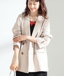 Ray BEAMS | Ray BEAMS / 麻混 4ボタン ダブル ジャケット(テーラードジャケット)