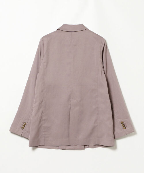 Ray BEAMS（レイビームス）の「Ray BEAMS / 麻混 4ボタン ダブル ジャケット（テーラードジャケット・レディース・ベージュ/ラベンダー・1/0）」の17枚目の写真