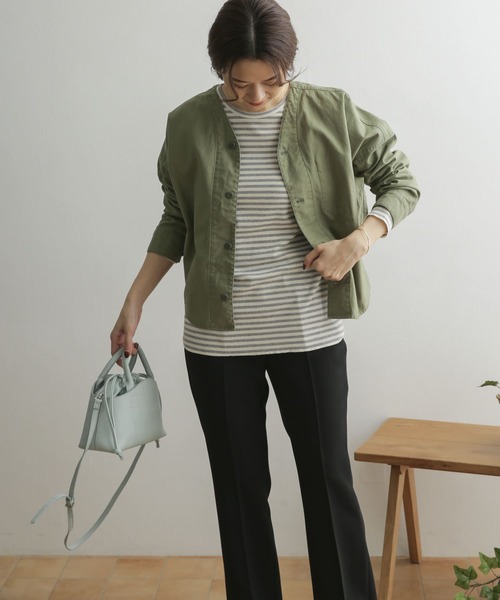 URBAN RESEARCH DOORS（アーバンリサーチドアーズ）の「ドルマンミリタリーブルゾン（ブルゾン・レディース・カーキ/ベージュ・ONE）」の21枚目の写真