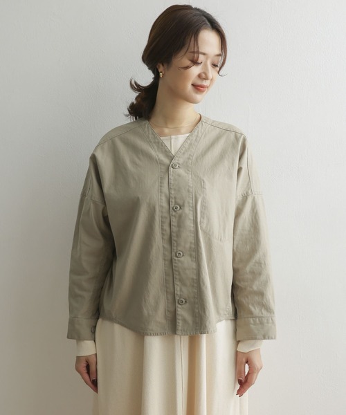 URBAN RESEARCH DOORS（アーバンリサーチドアーズ）の「ドルマンミリタリーブルゾン（ブルゾン・レディース・カーキ/ベージュ・ONE）」の13枚目の写真