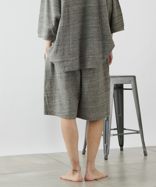 COLONY 2139（コロニートゥーワンスリーナイン）の「【MEN'S】粗挽き接結ショートパンツ/ルームウェア (セットアップ可)（ルームウェア/パジャマ・メンズ・チャコールグレー/グレー・MEDIUM/LARGE）」の20枚目の写真