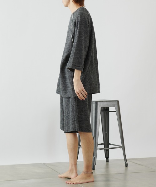 COLONY 2139（コロニートゥーワンスリーナイン）の「【MEN'S】粗挽き接結ショートパンツ/ルームウェア (セットアップ可)（ルームウェア/パジャマ・メンズ・チャコールグレー/グレー・MEDIUM/LARGE）」の22枚目の写真