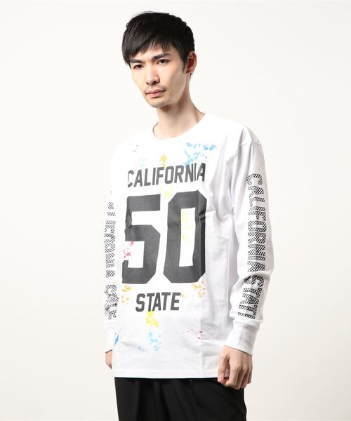 ARCHIVER(アーカイバ)の「【Bl】CALIFORNIAロゴ長袖Tシャツ 天竺(Tシャツ/カットソー・メンズ・ホワイト/ブラック/グレー・MEDIUM/LARGE)」の11枚目の写真