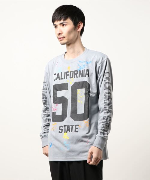 ARCHIVER(アーカイバ)の「【Bl】CALIFORNIAロゴ長袖Tシャツ 天竺(Tシャツ/カットソー・メンズ・ホワイト/ブラック/グレー・MEDIUM/LARGE)」の10枚目の写真