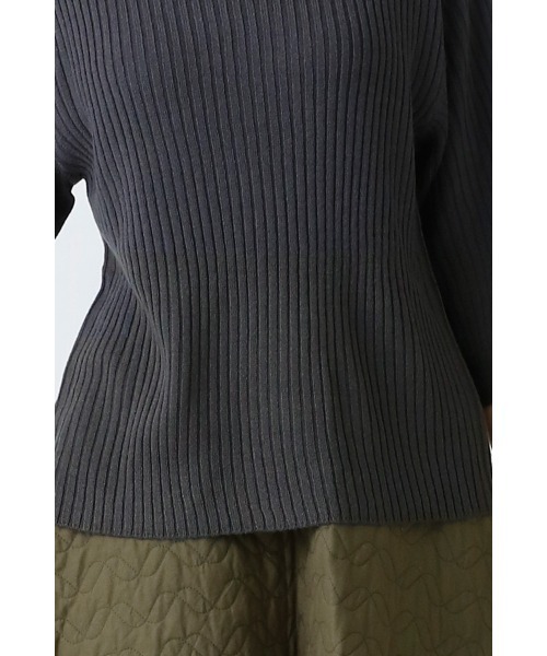 ElegChic(エレグシック)の「プチハイネックリブニットトップス(ニット/セーター・レディース・グレー/ネイビー/ベージュ・XL/4L/M)」の19枚目の写真