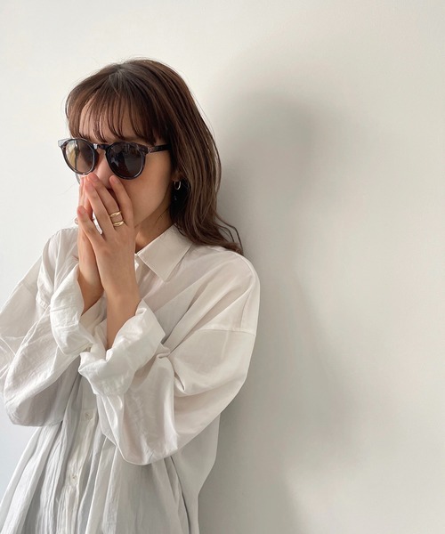 CANAL JEAN（キャナルジーン）の「Dume(デューム) ラウンドサングラス（サングラス・レディース・ブラウン系その他/ブラック・ONE SIZE）」の2枚目の写真