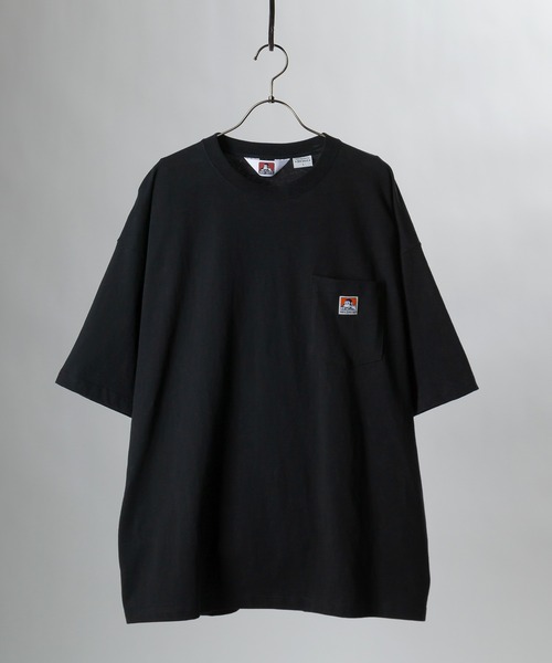SlashDate(スラッシュデイト)の「【BENDAVIS/ベンデイビス】ゴリラロゴ付きポケット半袖ビッグTシャツ(Tシャツ/カットソー・メンズ・グレイッシュブルー/ホワイト/ダークブラウン/ブラック・M/L)」の14枚目の写真