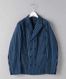 <Scye (サイ)> ストライプ ダブル チョアコート