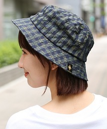 チェック柄バケットハット